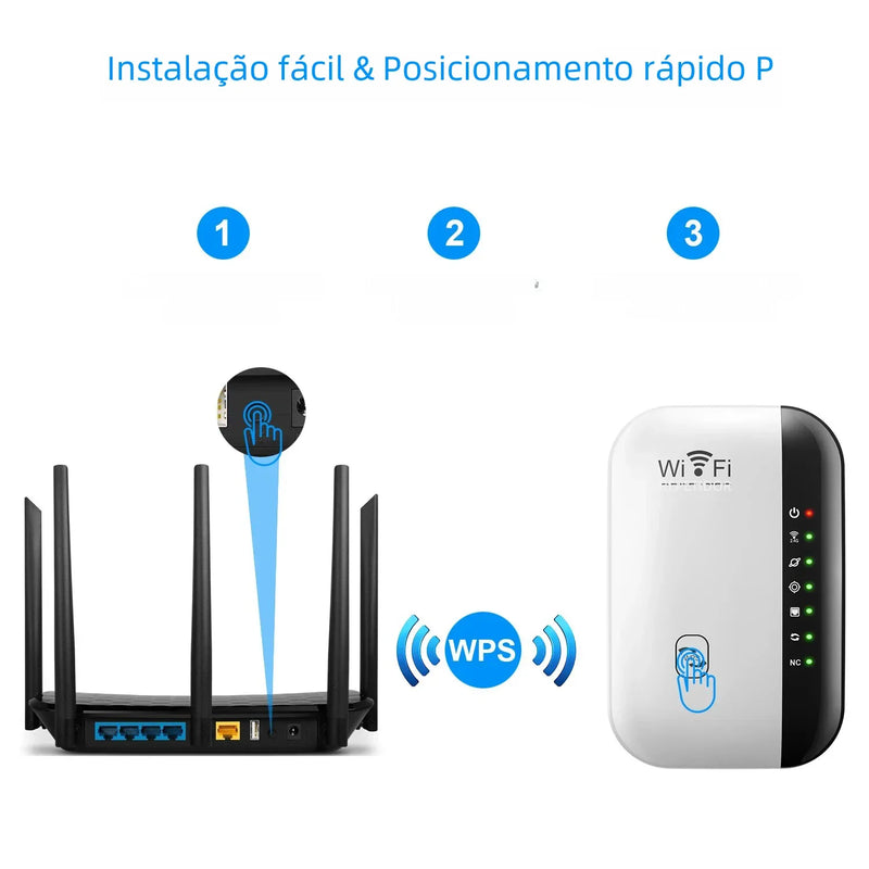 Repetidor WiFi Sem Fio para PC